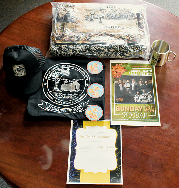 One lucky entrant into the inaugural Azalea Photo Contest will win all of these prizes. The contest wraps up Thursday, June 15. Photo by Kevin Hensley/editor@grahamstar.com