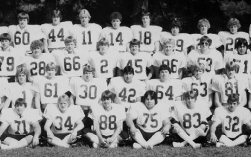 The 1982 Robbinsville Black Knights state-championship football team.
