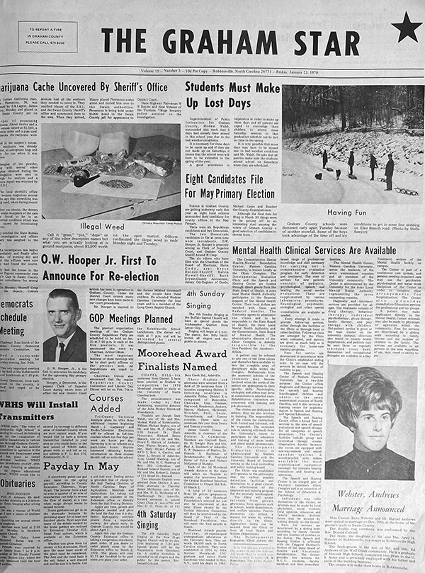 The Star’s front page from 55 years ago: Jan. 23, 1970.