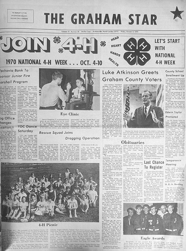The Star’s front page from 55 years ago: Oct. 2, 1970.