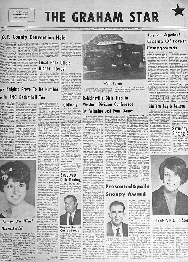 The Star’s front page from 55 years ago: Feb. 13, 1970.