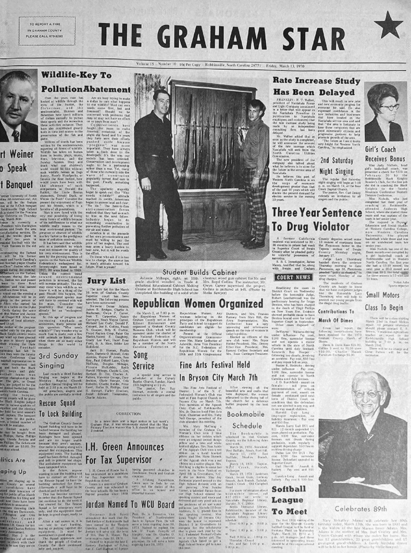 The Star’s front page from 55 years ago: March 13, 1970.