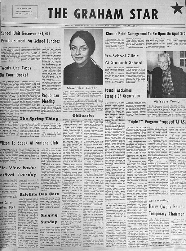 The Star's front page from 55 years ago: March 20, 1970.