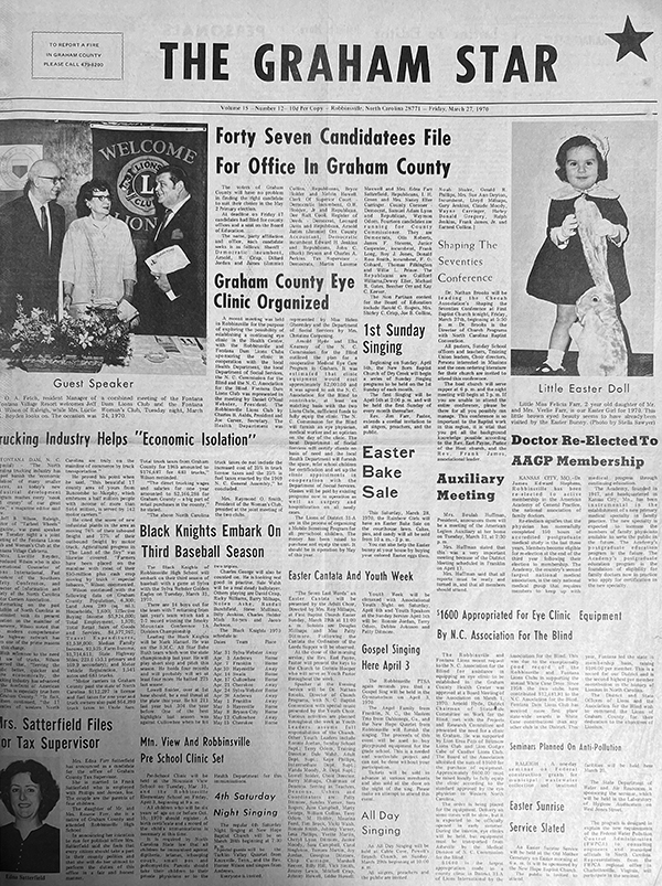 The Star’s front page from 55 years ago: March 27, 1970.