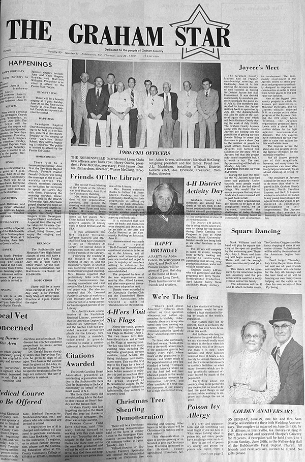 The Star's front page from 45 years ago: June 12, 1980.