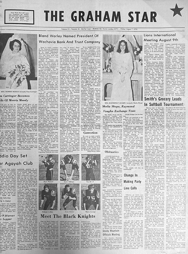 The Star's front page from 55 years ago: Aug. 7, 1970.