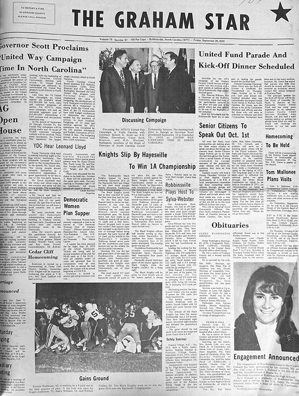The Star's front page from 55 years ago: Sept. 22, 1970.