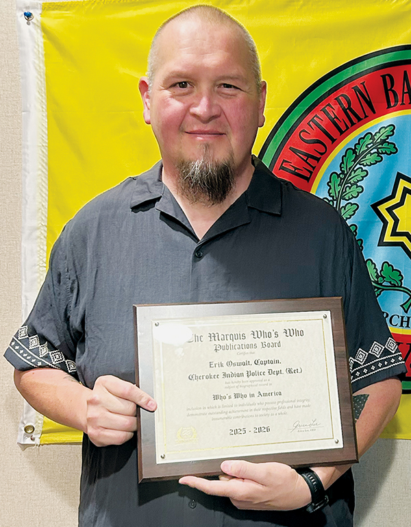 Snowbird NEST Executive Director Erik Oswalt was recently announced as a recipient of the Marquis Who’s Who Award. Photo by Latresa Phillips/The Graham Star