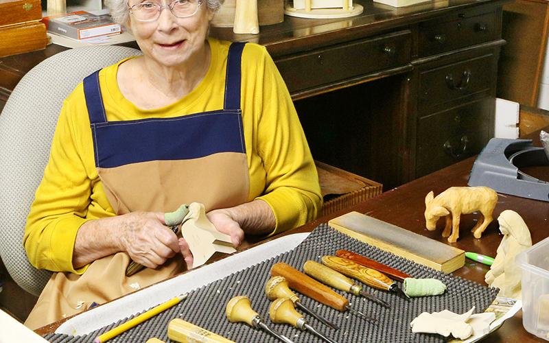 Helen Gibson in her studio.