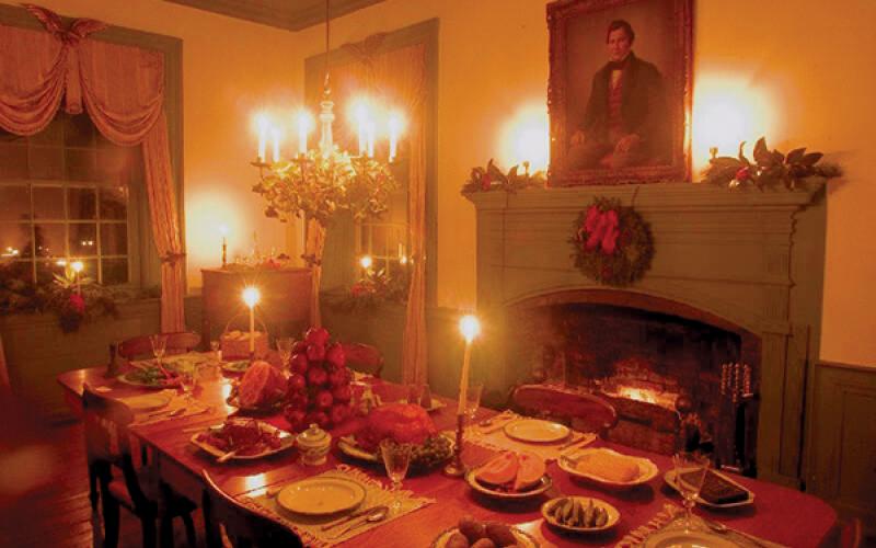 The James Vann House in Chatsworth, Ga., celebrates the first Cherokee Christmas with candlelit tours.