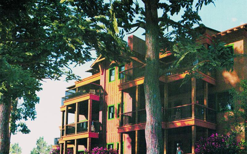A computer-generated look at the Lakeside Lodge Condominium at Lake Santeetlah, which received a special zoning-height variance at the Feb. 11 Lake Santeetlah Council meeting. Photo courtesy of TSW Architecture