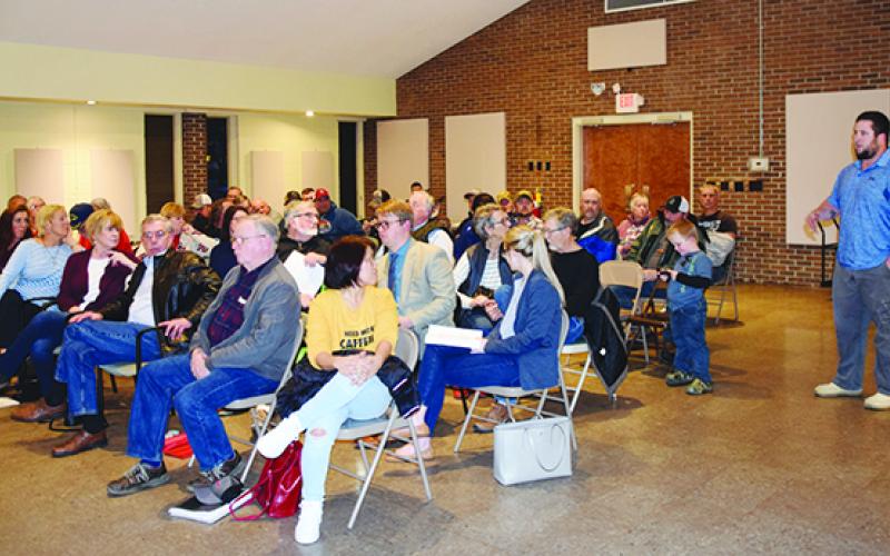 Graham County resident Aaron Bradley speaks during the public comment portion of Tuesday's Board of Commissioners meeting. Photos by Art Miller/amiller@grahamstar.com