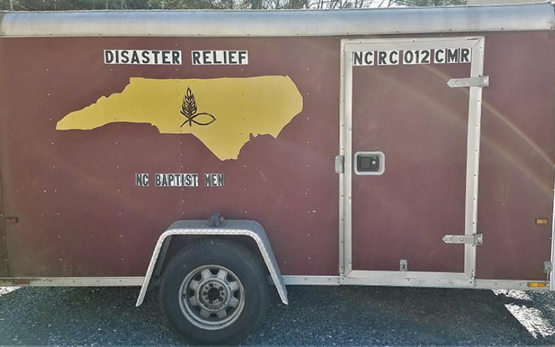 The N.C. Baptist Men’s Disaster Relief recently distributed food in Graham County. Photo by Eric Reece/The Graham Star