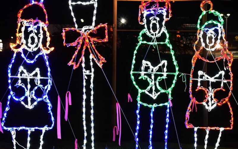 Scenes like this are now brightening up the nights around Robbinsville, thanks to a new series of lights set throughout the town. Photo by Art Miller/amiller@grahamstar.com