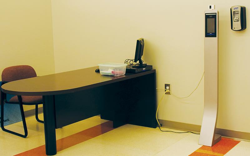 Those who enter Snowbird’s temporary office complex will pass through a COVID-19 testing center.