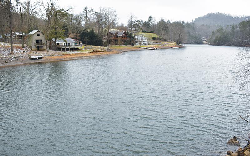 Heavy rainfall was cited by Brookfield Renewable for recent erosion issues along the shores of Lake Santeetlah. Photo by Charlie Benton/news@grahamstar.com