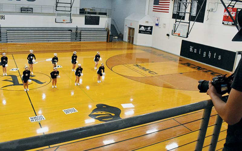 The competition carried several stipulations, including the submission of an uninterrupted video. Senior Hunter Blevins captured the routine for the Lady Knights.
