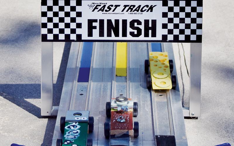 21st Century students raced down this track during last week’s Pinewood derbies. Photos by Art Miller/amiller@grahamstar.com