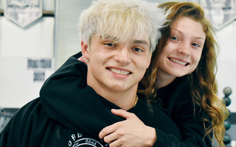 Kyle and Aynsley Fink have admittedly found something to bond over: wrestling.