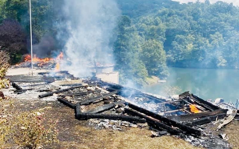 A residence on East Buffalo was totally destroyed by fire on Sept. 7.