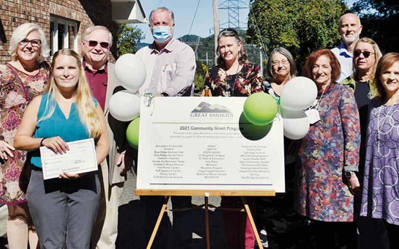 The Great Smokies Health Foundation awarded six county non-profits with grants Friday. Photo by Art Miller/amiller@grahamstar.com