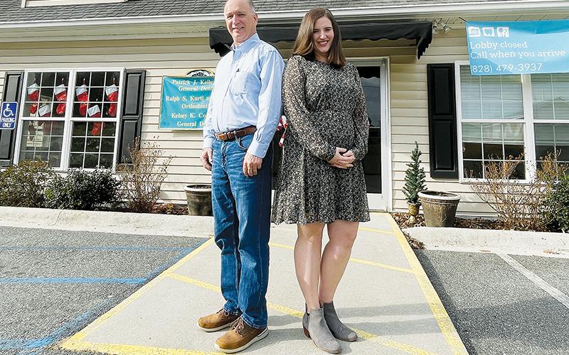 Dr. Patrick Kelley is selling his Robbinsville dental practice to Dr. Kelsey Cody. Dr. Kelley began his practice in Graham County in 1988. Photo by Randy Foster/news@grahamstar.com