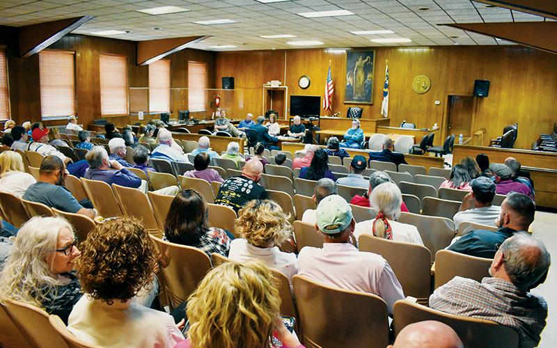 Around 75 residents attended The Graham Star’s Republican Primary Forum on Saturday, which featured candidates for the county’s Board of Education, Board of Commissioners and Sheriff races discussing pertinent issues. Photo by Kevin Hensley/editor@grahamstar.com