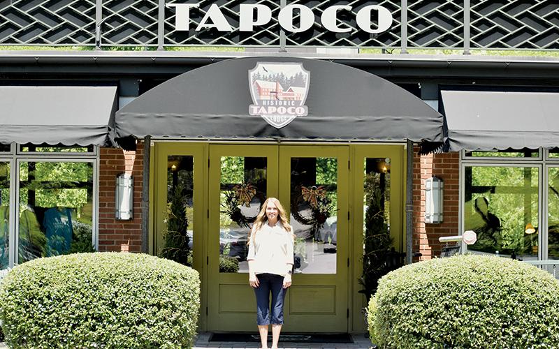 Valerie Frapp was recently named the new GM of the historic Tapoco Lodge, ending a 4-month vacancy for the role. Photo by Kevin Hensley/editor@grahamstar.com
