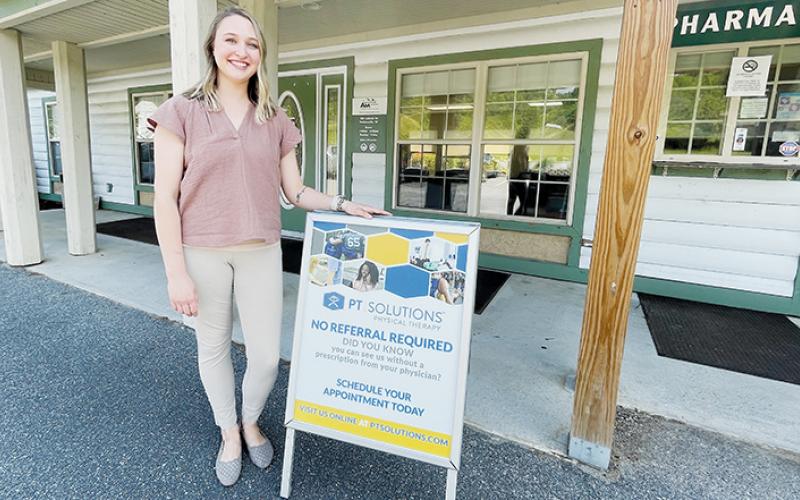 Robbinsville native Ashton Massey has opened a speech-therapy clinic at Tallulah Community Health Center. Photo by Randy Foster/news@grahamstar.com