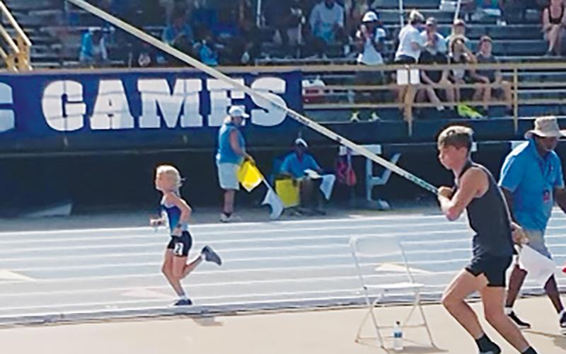 Caden Lail recently traveled to Greensboro, to represent Robbinsville in the AAU Junior Olympics.
