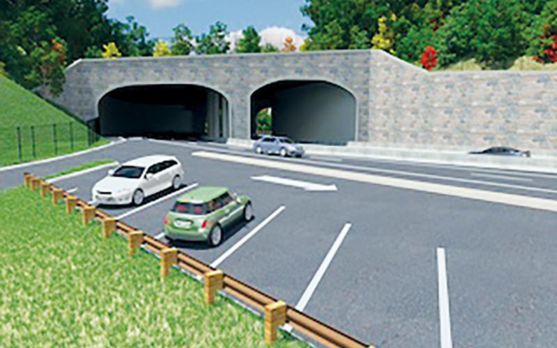 One of the features of the planned Corridor K expansion is a 270-foot-wide land bridge at Stecoah Gap, which will allow wildlife and hikers alike on the  intersecting Appalachian Trail to traverse over N.C. Highway 28 without traffic interference.