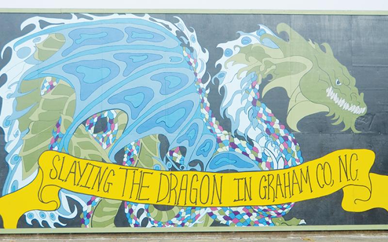 This 14x28 mural now adorns the southern end of the Village Shopping Center on Rodney Orr Bypass.