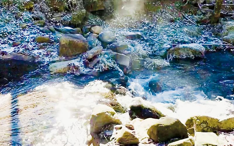 With temperatures in Graham County hovering in the single digits for much of the Christmas weekend, Sweetwater resident Brenda Williams captured this telling photo of mist rising off Beech Creek on Friday.