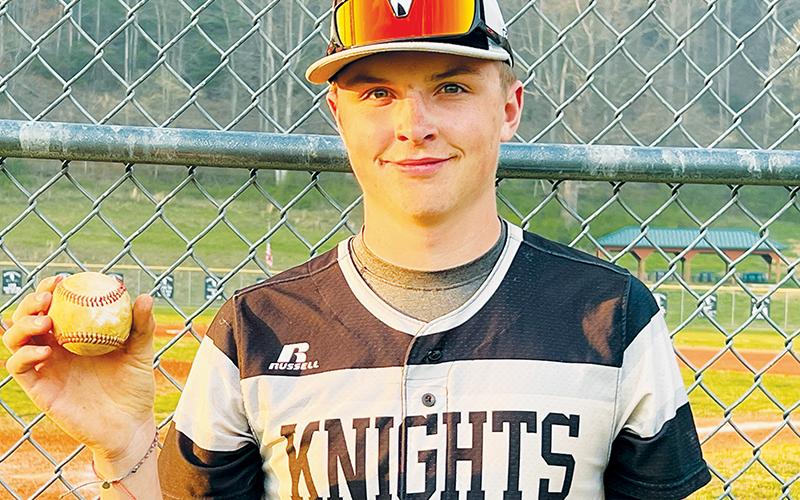 Robbinsville senior Lathan Buchanan relishes his first-ever varsity home run after Tuesday’s 12-7 win over Cherokee. Photo by Kevin Hensley/sports@grahamstar.com