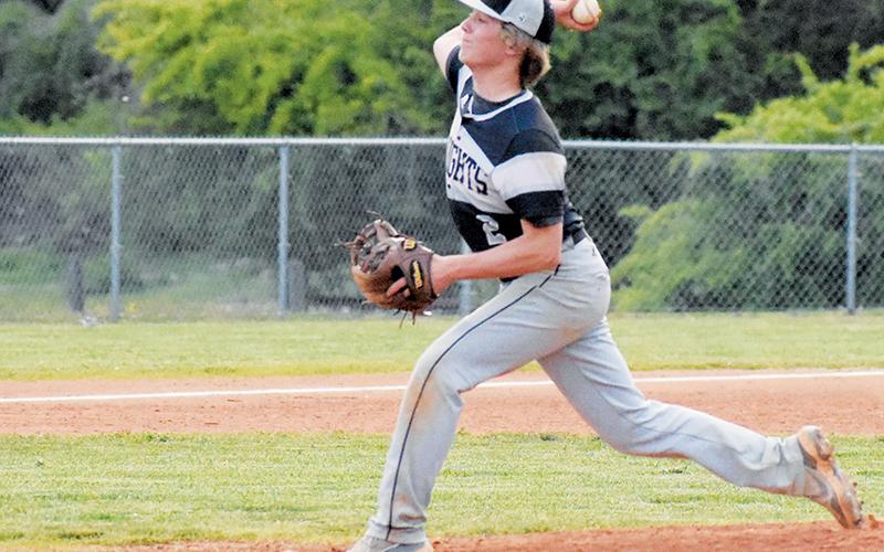 Junior Graylen Orr picked up his fifth win of the season Tuesday, posting a complete-game effort in Robbinsville’s 5-3 win over Hiwassee Dam. Photo by Montana Buchanan/The Graham Star