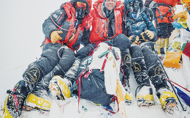 Knoxville resident Bryan Hill (center) – the son of Graham County’s Keith and Karen Hill – recently joined an expedition to tame Mount Everest – a successful endeavor.