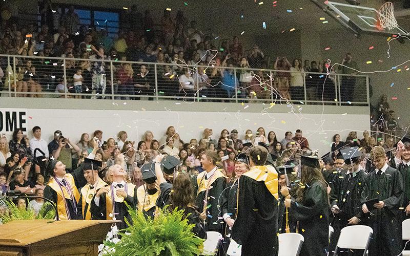 The Robbinsville High School Class of 2023 relishes in the fact that their journey together might be coming to a close, but their lives have only begun. Photo by Anna Riddle/The Graham Star