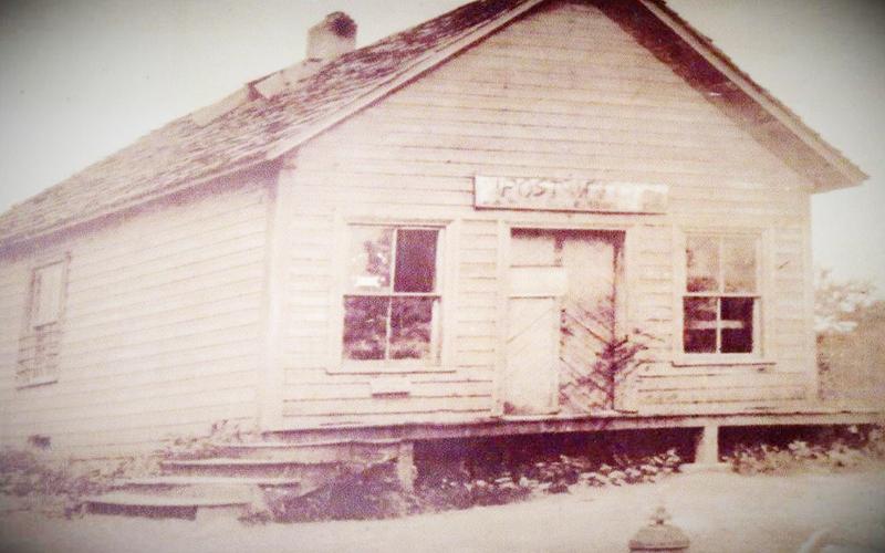 The Robbinsville Post Office, circa 1920.