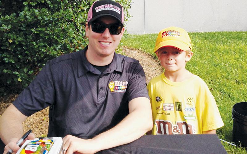 Tylen Trammell first met NASCAR driver Kyle Busch on Oct. 10, 2014. Before he reached high school, Trammell raced against Busch.