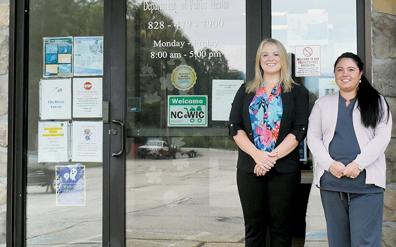 Nurse practitioners Meggan Smith (left) and Norma Burdette have both joined the staff at the Graham County Department of Public Health. The hires are a resolution to the void that Graham County Urgent Care &amp; Family Practice’s closing could have on local healthcare. Photo by Kevin Hensley/editor@grahamstar.com