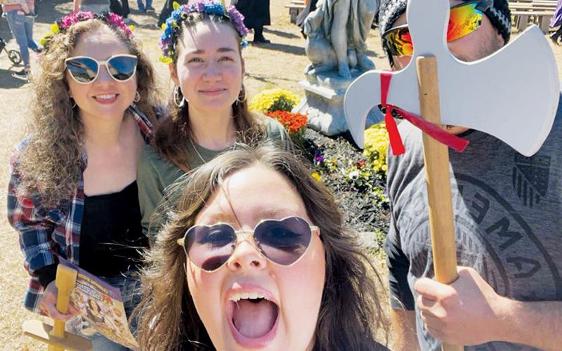 The Annas clan spent some quality time at a Renaissance fair Oct. 21. From left are Melissa Annas (mother), Ruby Annas, Jason Annas (father) and Bethany Goodman (sister).