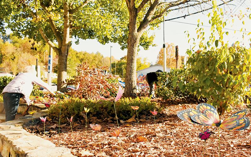 Attendees of Oct. 24’s “Shatter the Silence” event placed butterflies outside the Graham County Courthouse – a powerful tribute to victims lost to domestic violence. Photos by Ruby Annas/news@grahamstar.com