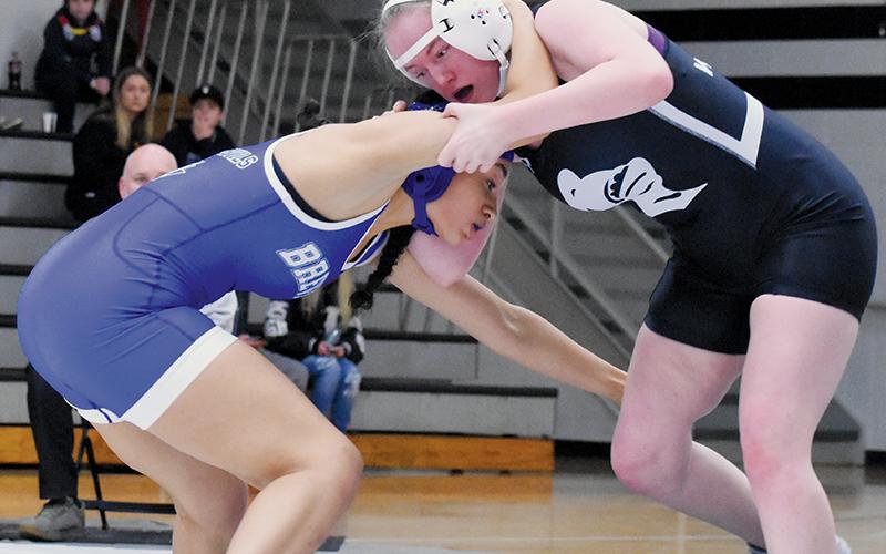 Kyla Jenkins – shown competing Jan. 3 against Brevard – was the only Lady Knight to score a victory during last weekend's Lady Bearcat Invitational.