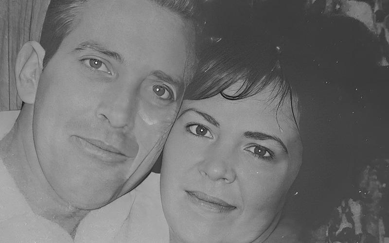 Bill and Maeburl Tincher were married in 1956.