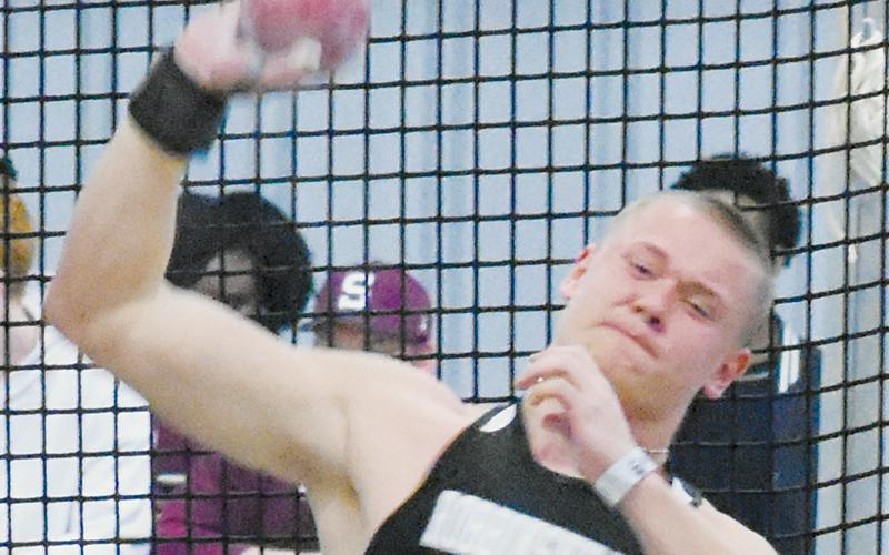 Donovin Hall qualified for his state competition debut in the shot put.