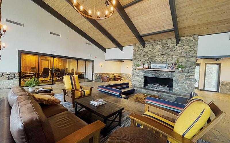 The updated lobby inside Fontana Village Resort is just one of many aesthetic changes that will greet anyone who visits the famed lodge moving forward. Photo courtesy of Fontana Village Resort