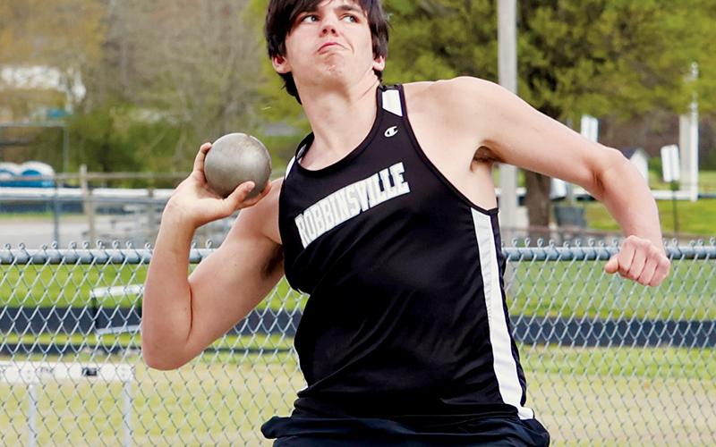 Isiac Collins, state qualifier, shot put