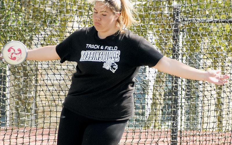 Aubrie Wachacha, state qualifier, discus throw