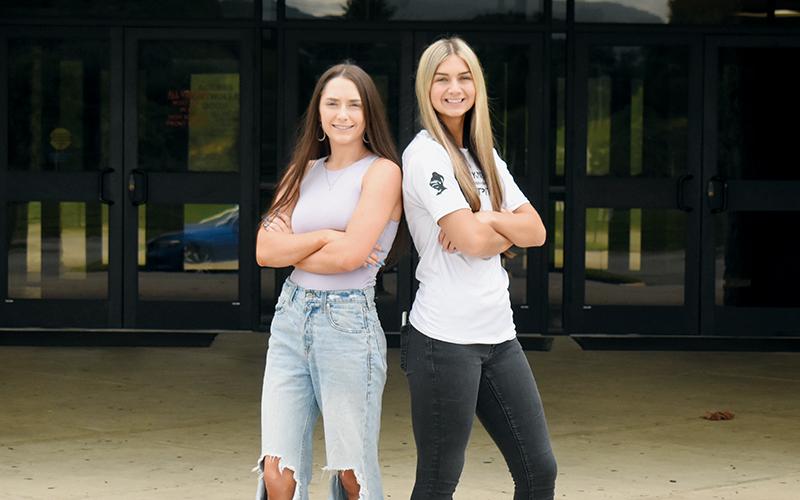 Emma Beasley (left) and Memory Frapp are Robbinsville High School’s respective Class of 2024 salutatorian and valedictorian. Photo by Kevin Hensley/editor@grahamstar.com