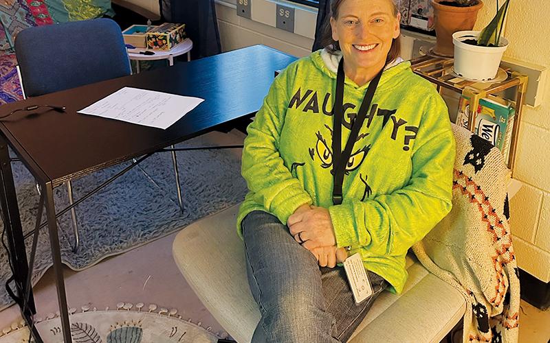 Gabrielle Sunny Jenkins is a popular face to Graham County students. Her work as a mental health liaison for the system has led to recognition from the Region A Children’s Partnership. Photo by Latresa Phillips/The Graham Star